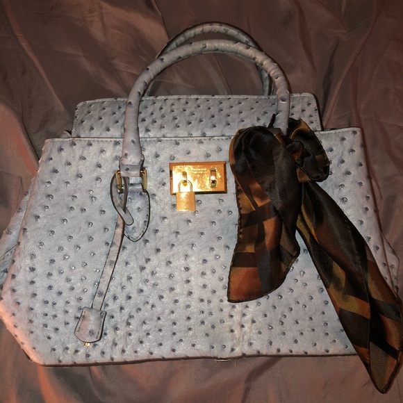 Vintage LONDON FOG ostrich bag - Picture 2 of 5